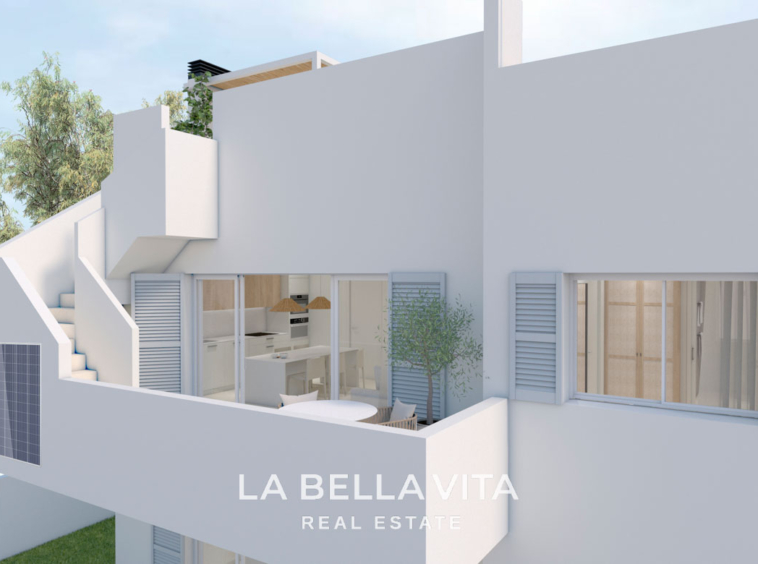 New Build top floor Apartments with solarium for sale by the beach in Torre de la Horadada, Alicante, Spain