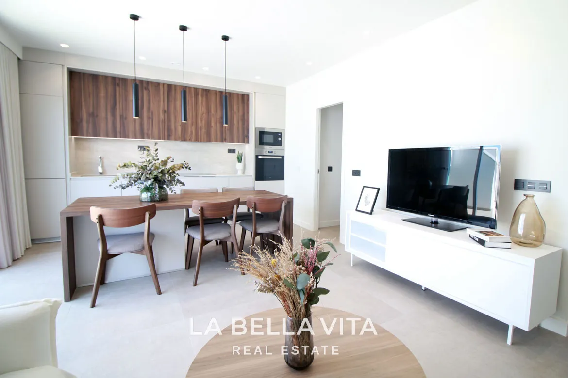New Build top floor Apartments with solarium for sale by the beach in Torre de la Horadada, Alicante, Spain