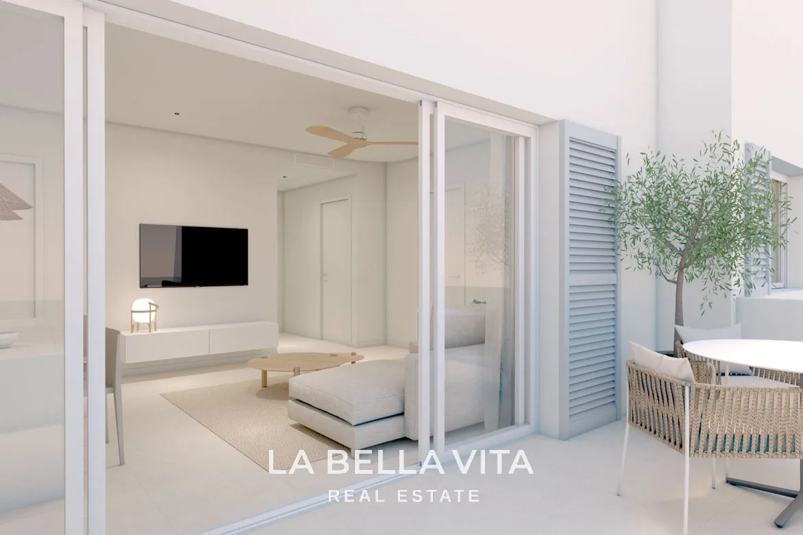 New Build top floor Apartments with solarium for sale by the beach in Torre de la Horadada, Alicante, Spain