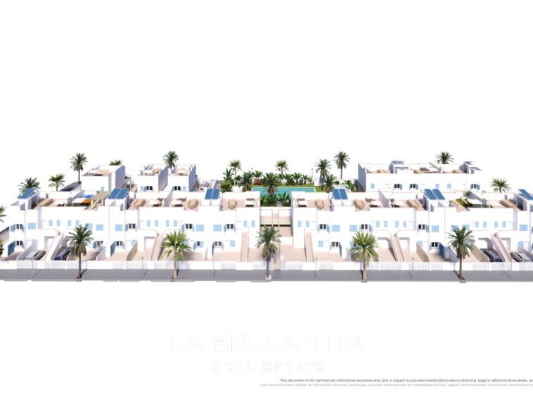 New Build top floor Apartments with solarium for sale by the beach in Torre de la Horadada, Alicante, Spain