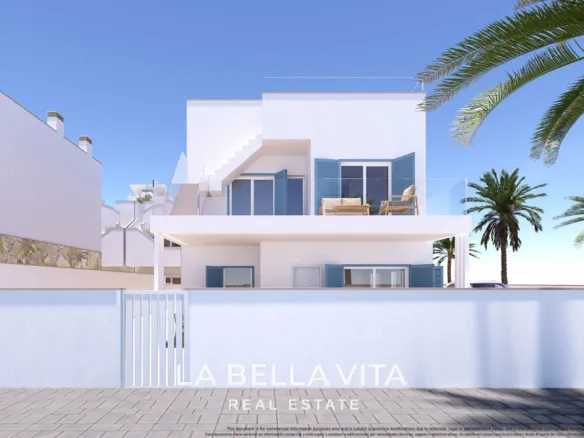 New Build Corner Villa by the sea for sale in Torre de la Horadada, Alicante