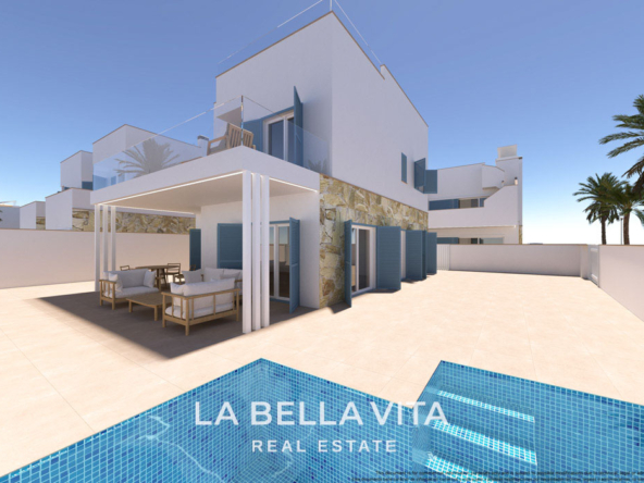 New Build Corner Villa by the sea for sale in Torre de la Horadada, Alicante