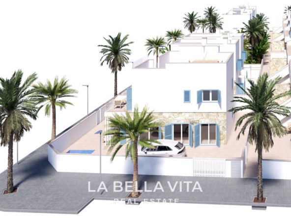 New Build Corner Villa by the sea for sale in Torre de la Horadada, Alicante