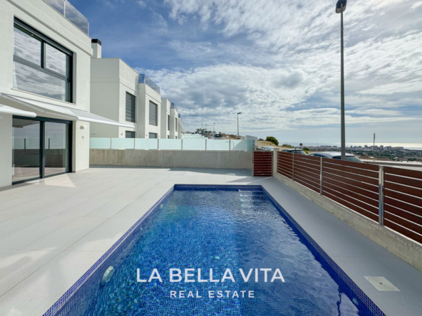 New Build Villas with sea views for sale in Mutxamel, Alicante