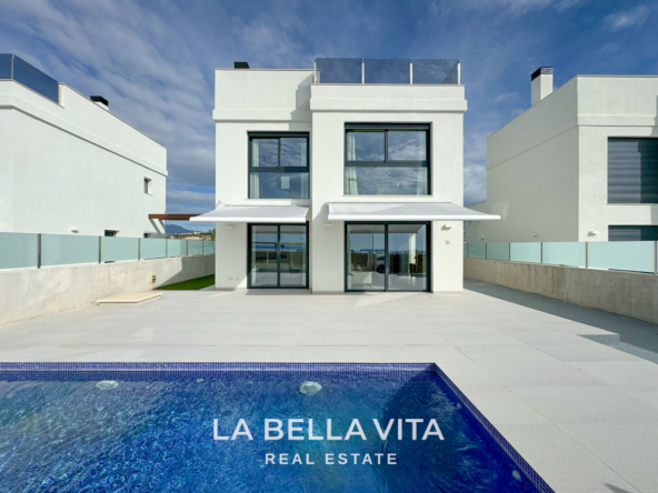 New Build Villas with sea views for sale in Mutxamel, Alicante