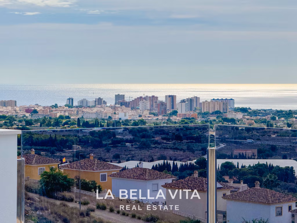 New Build Villas with sea views for sale in Mutxamel, Alicante