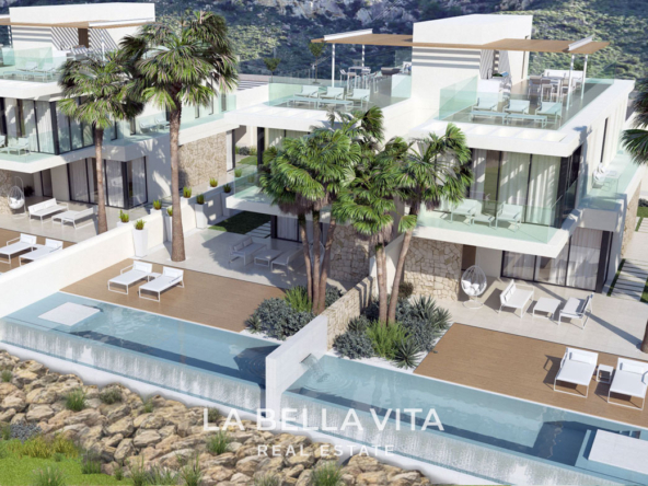 Modern Frontline Golf Properties for sale in Font del Llop, Alicante