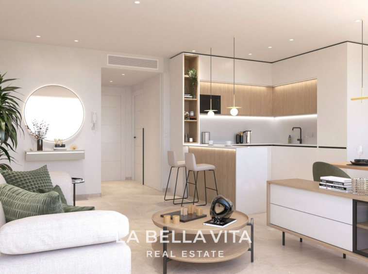 New Build Apartments with Pink Lake Views for Sale in Los Balcones, Torrevieja