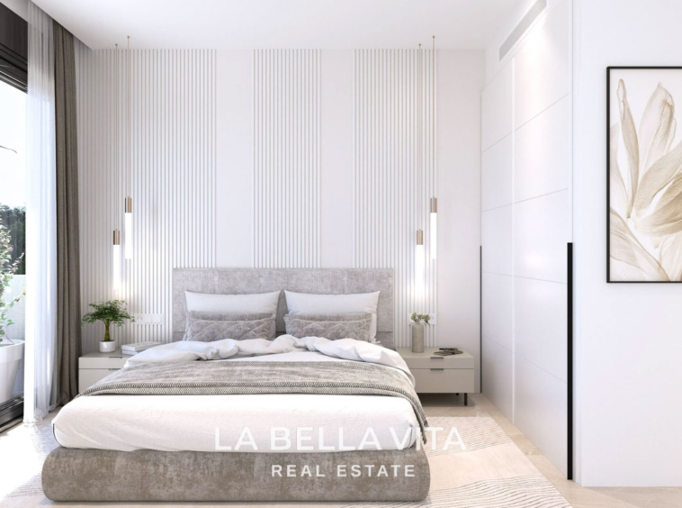 New Build Apartments with Pink Lake Views for Sale in Los Balcones, Torrevieja