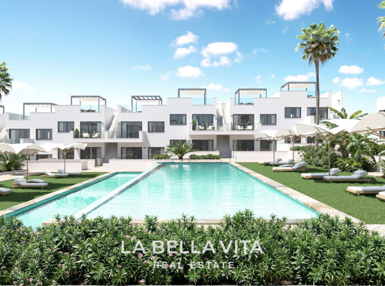 New Build Apartments with Pink Lake Views for Sale in Los Balcones, Torrevieja