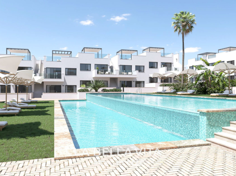 New Build Apartments with Pink Lake Views for Sale in Los Balcones, Torrevieja
