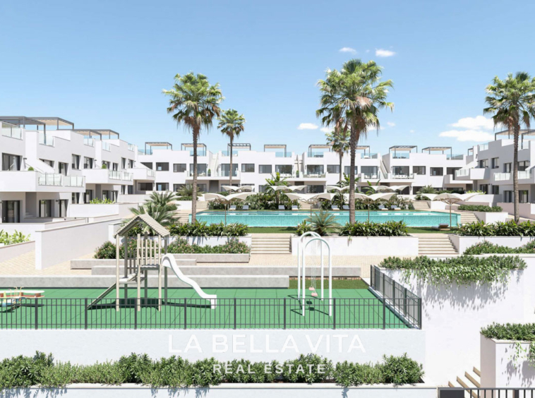 New Build Apartments with Pink Lake Views for Sale in Los Balcones, Torrevieja