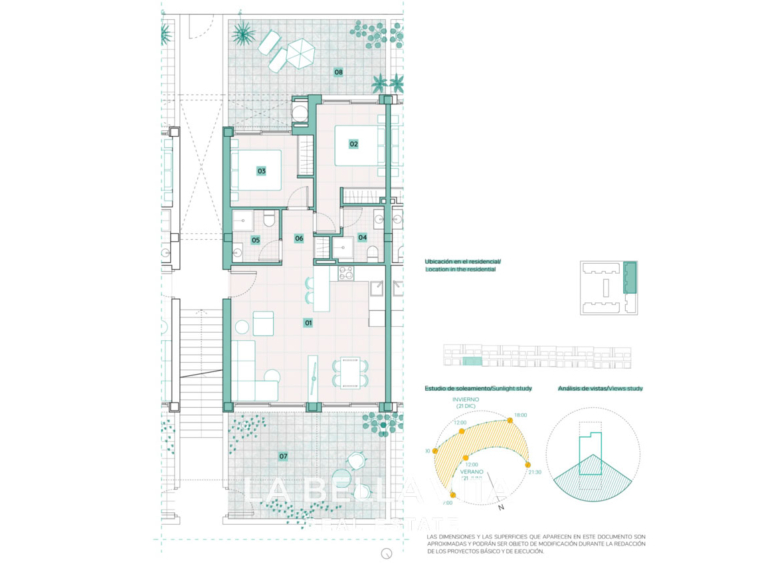 New Build Apartments with Pink Lake Views for Sale in Los Balcones, Torrevieja