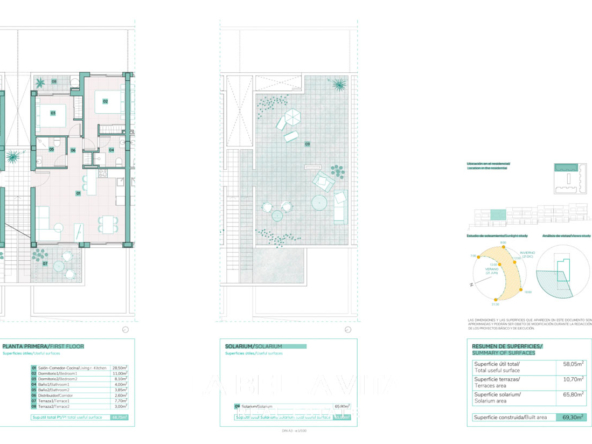 New Build Apartments with Pink Lake Views for Sale in Los Balcones, Torrevieja