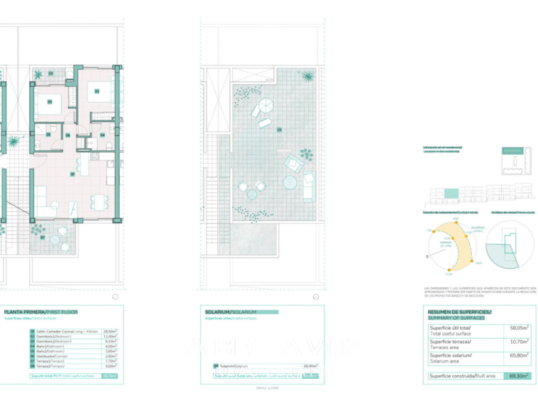New Build Apartments with Pink Lake Views for Sale in Los Balcones, Torrevieja