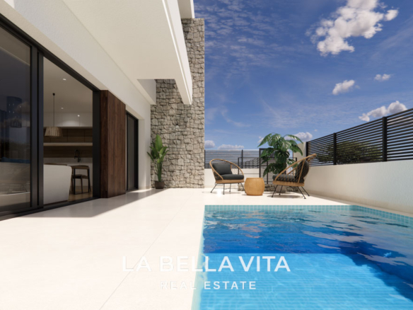 New Build semi detached Houses with Private Pools and basement for Sale in Dolores, Alicante