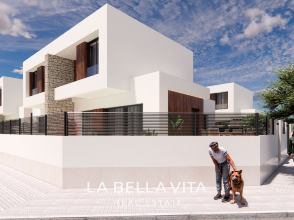 New Build semi detached Houses with Private Pools and basement for Sale in Dolores, Alicante