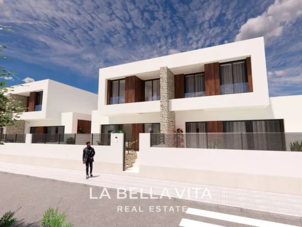 New Build semi detached Houses with Private Pools and basement for Sale in Dolores, Alicante