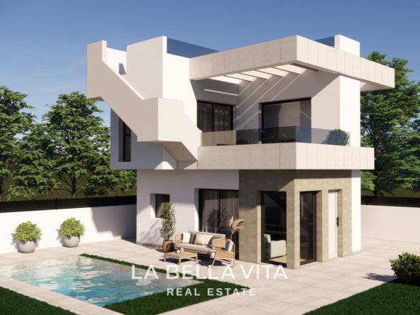 Cheap New Build Houses with private pools for sale in La Herrada, Los Montesinos