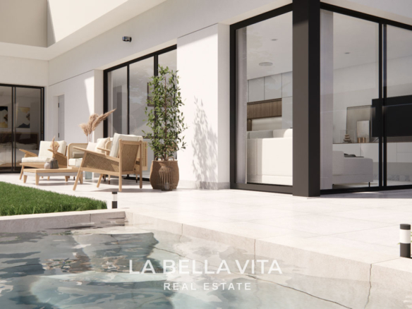 Cheap New Build Houses with private pools for sale in La Herrada, Los Montesinos