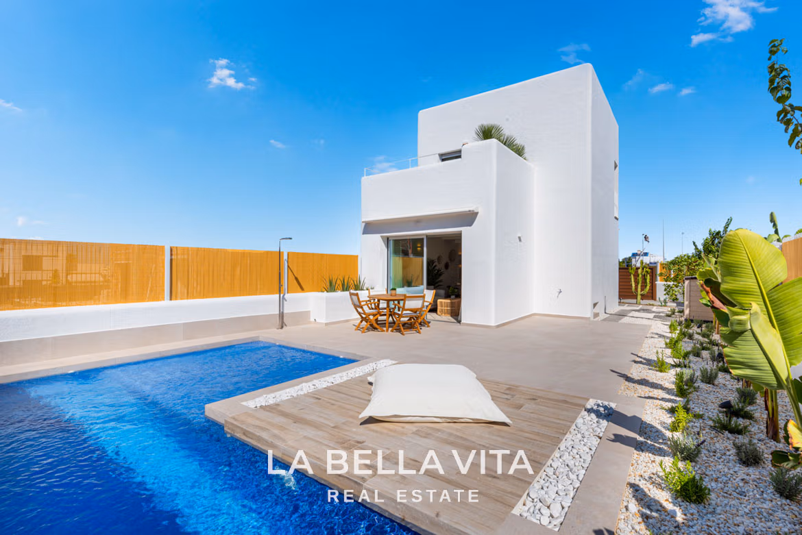 New Build Ibiza Style Properties for sale in Serena Golf, Los Alcazares, Spain-01 New Build Ibiza Style Properties for sale in Serena Golf, Los Alcazares, Spain