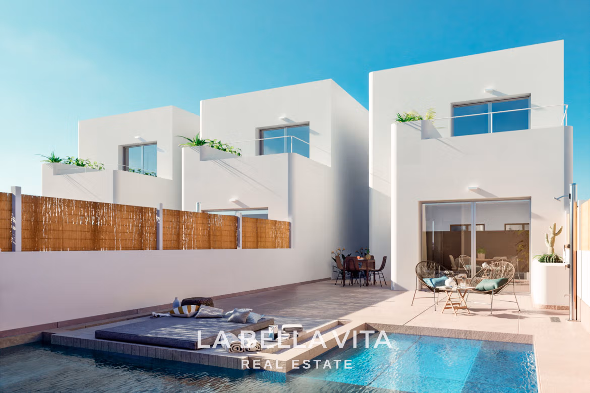 New Build Ibiza Style Properties for sale in Serena Golf, Los Alcazares, Spain-02 New Build Ibiza Style Properties for sale in Serena Golf, Los Alcazares, Spain