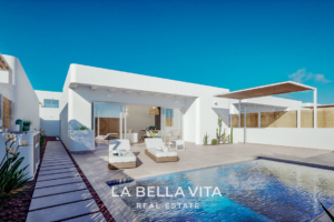 New Build Ibiza Style Villas for sale in Serena Golf, Los Alcazares, Spain