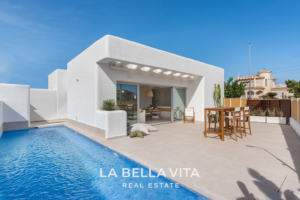 New Build Ibiza Style Villas for sale in Serena Golf, Los Alcazares, Spain