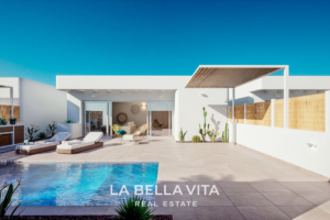 New Build Ibiza Style Villas for sale in Serena Golf, Los Alcazares, Spain