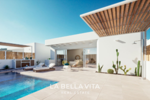 New Build Ibiza Style Villas for sale in Serena Golf, Los Alcazares, Spain