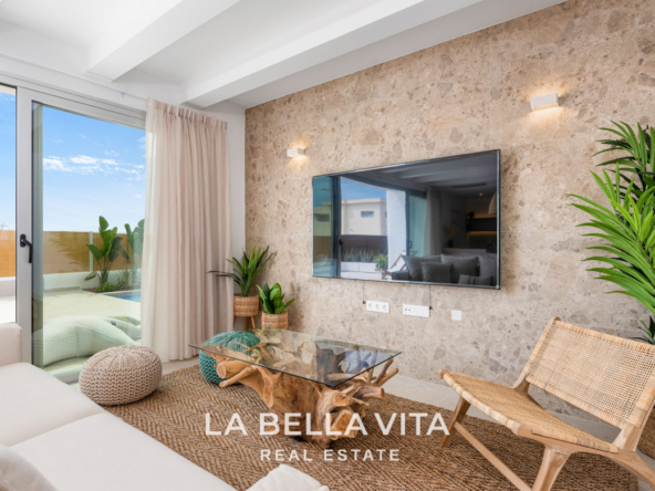 New Build Ibiza Style Villas for sale in Serena Golf, Los Alcazares, Spain