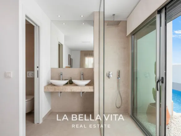 New Build Ibiza Style Villas for sale in Serena Golf, Los Alcazares, Spain