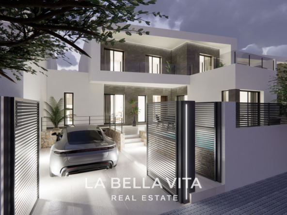 New Build Villas with private pool and basement for sale in Dolores, Alicante South