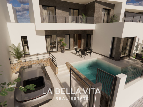 New Build Villas with private pool and basement for sale in Dolores, Alicante South