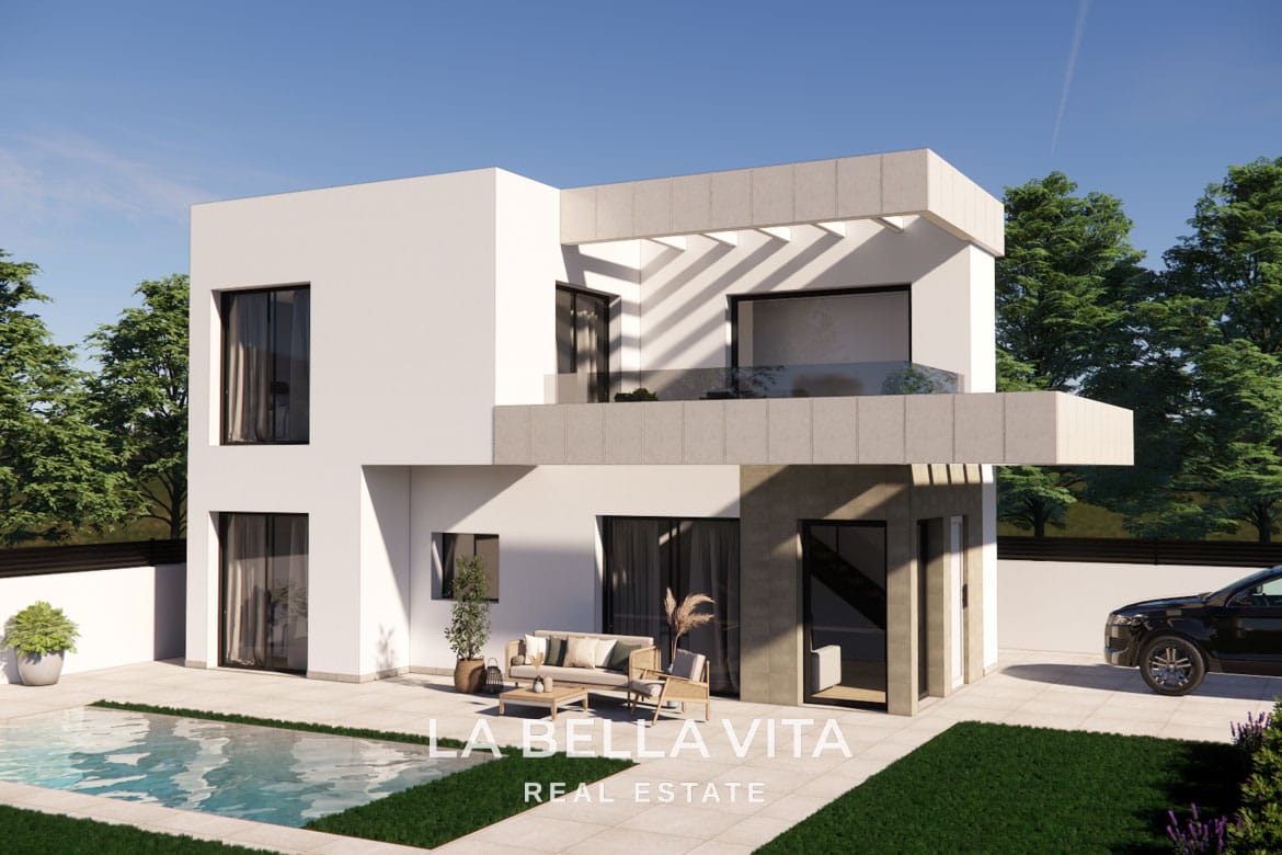 New Build Villas with private pools for sale in La Herrada, Los Montesinos-02 Cheap New Build Villas with private pools for sale in La Herrada, Los Montesinos