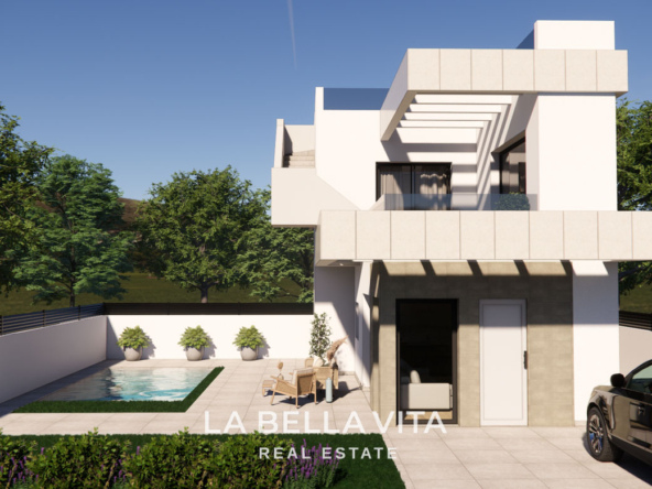 Cheap New Build Villas with private pools for sale in La Herrada, Los Montesinos