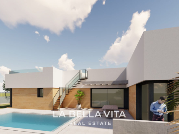 New Build one level Villa with private pool for sale in La Marina Oasis Urbanisation, Alicante