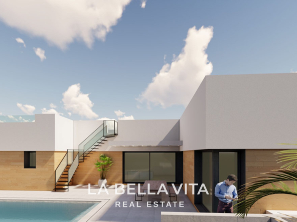 New Build one level Villa with private pool for sale in La Marina Oasis Urbanisation, Alicante