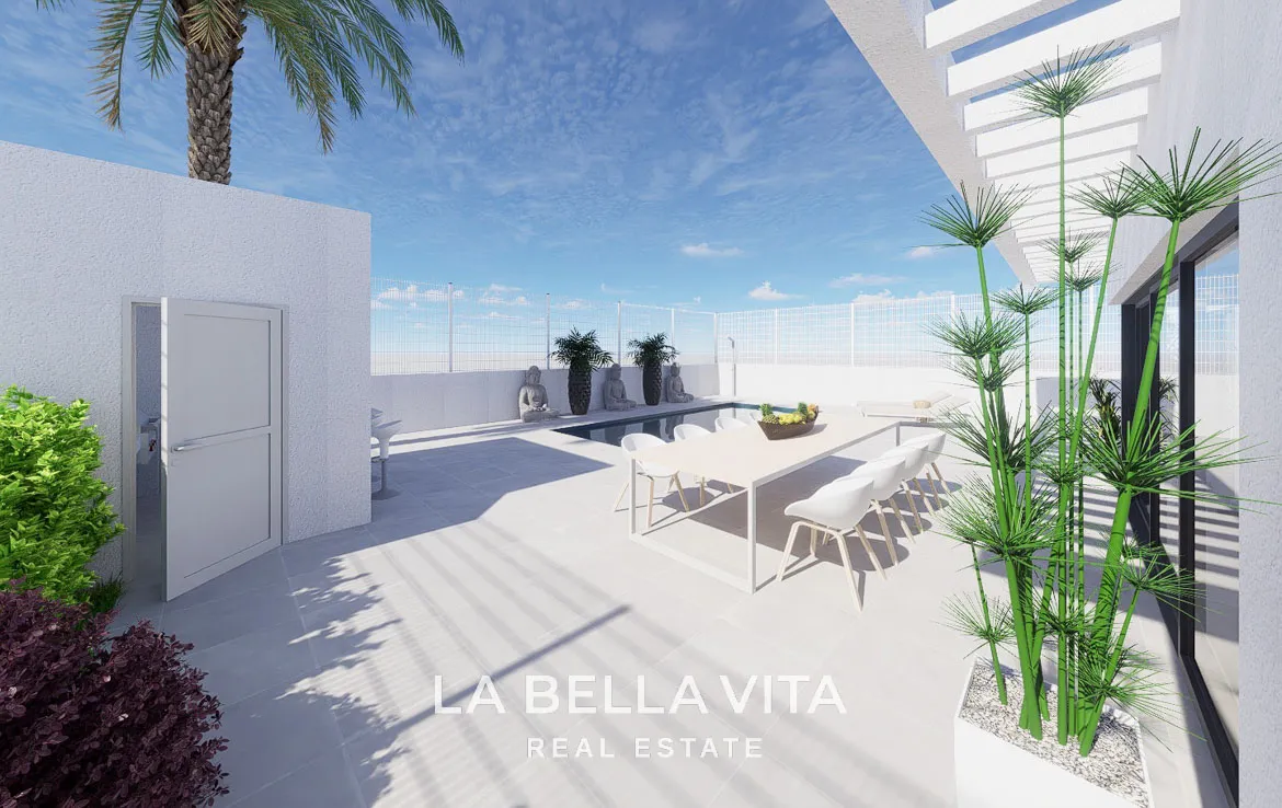 New Build Single Storey Villa with Private Pool for Sale in Polop de la Marina