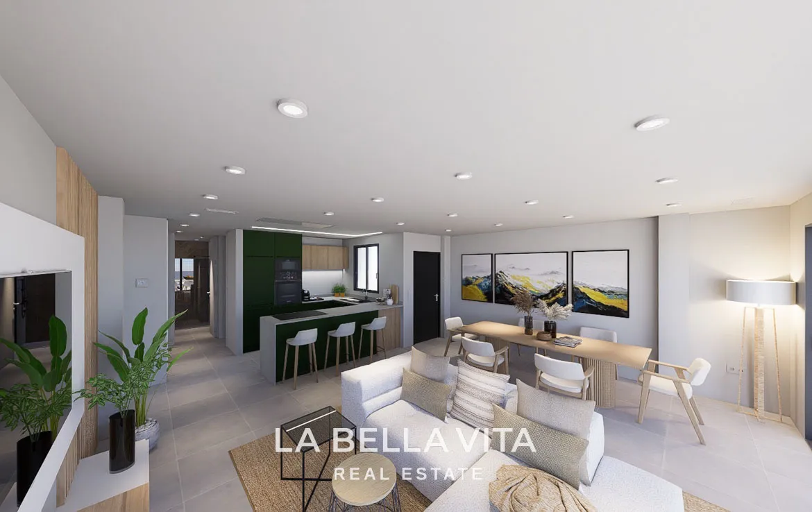 New Build Single Storey Villa with Private Pool for Sale in Polop de la Marina