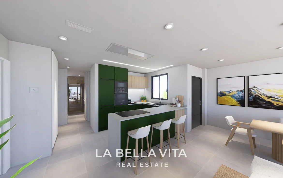 New Build Single Storey Villa with Private Pool for Sale in Polop de la Marina
