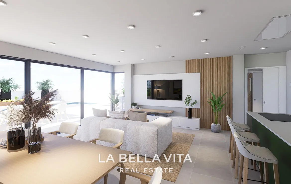 New Build Single Storey Villa with Private Pool for Sale in Polop de la Marina