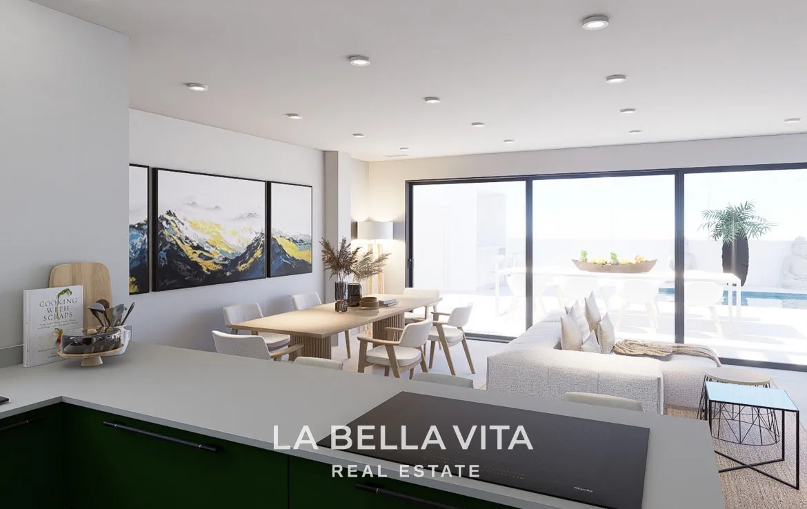 New Build Single Storey Villa with Private Pool for Sale in Polop de la Marina