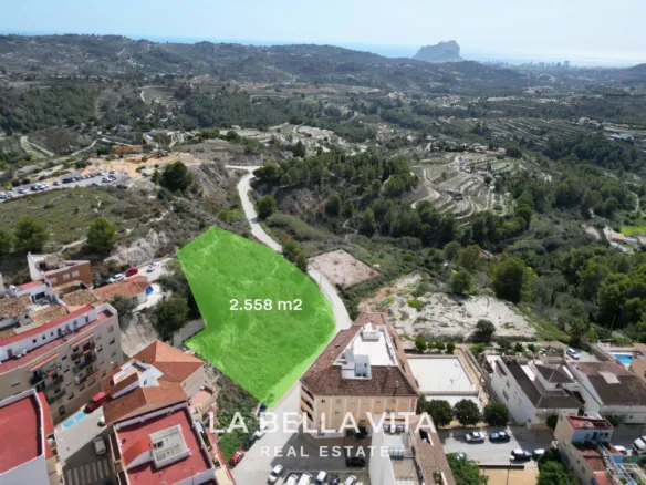 Exclusive Urbanizable Plot for Sale in Benissa – 2,558 m² with 8,196 m² Buildable for 90 Homes with sea views - Ideal for Residential Development