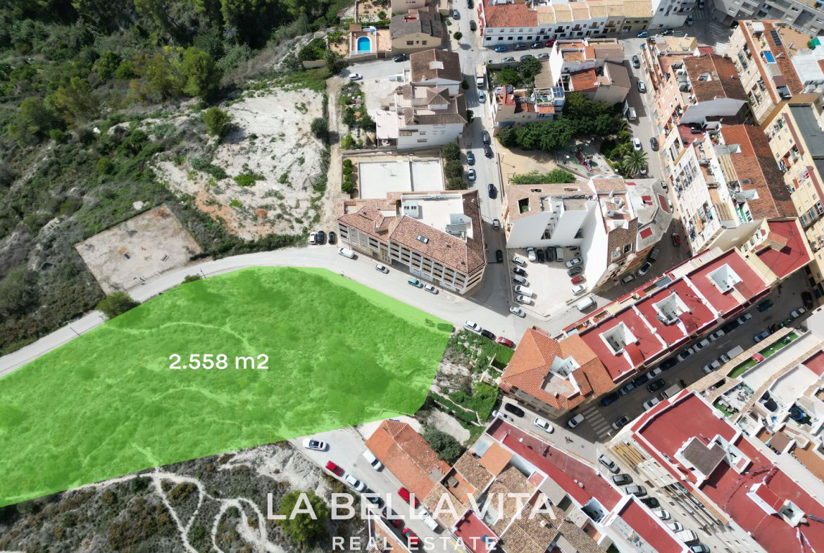 Exclusive Urbanizable Plot for Sale in Benissa – 2,558 m² with 8,196 m² Buildable for 90 Homes with sea views - Ideal for Residential Development