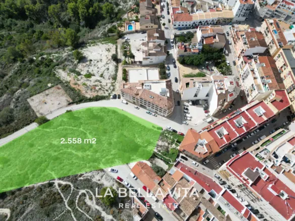 Exclusive Urbanizable Plot for Sale in Benissa – 2,558 m² with 8,196 m² Buildable for 90 Homes with sea views - Ideal for Residential Development