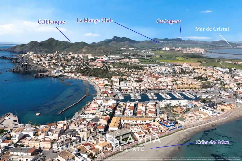 Appartements de luxe neufs de 2 chambres sur la plage à vendre à Mar de Cristal, Murcie