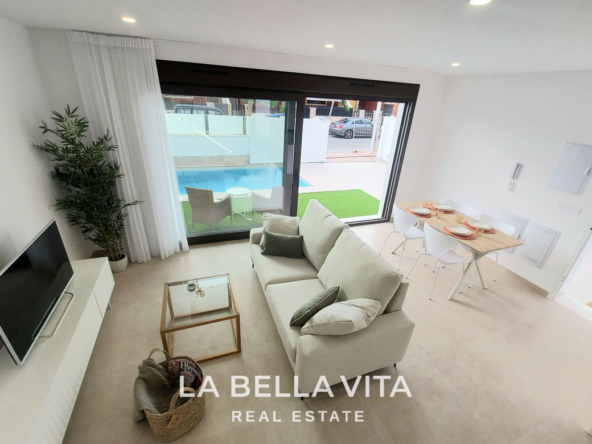 Modern New Build Townhouses with private pools for sale in San Pedro del Pinatar, Murcia