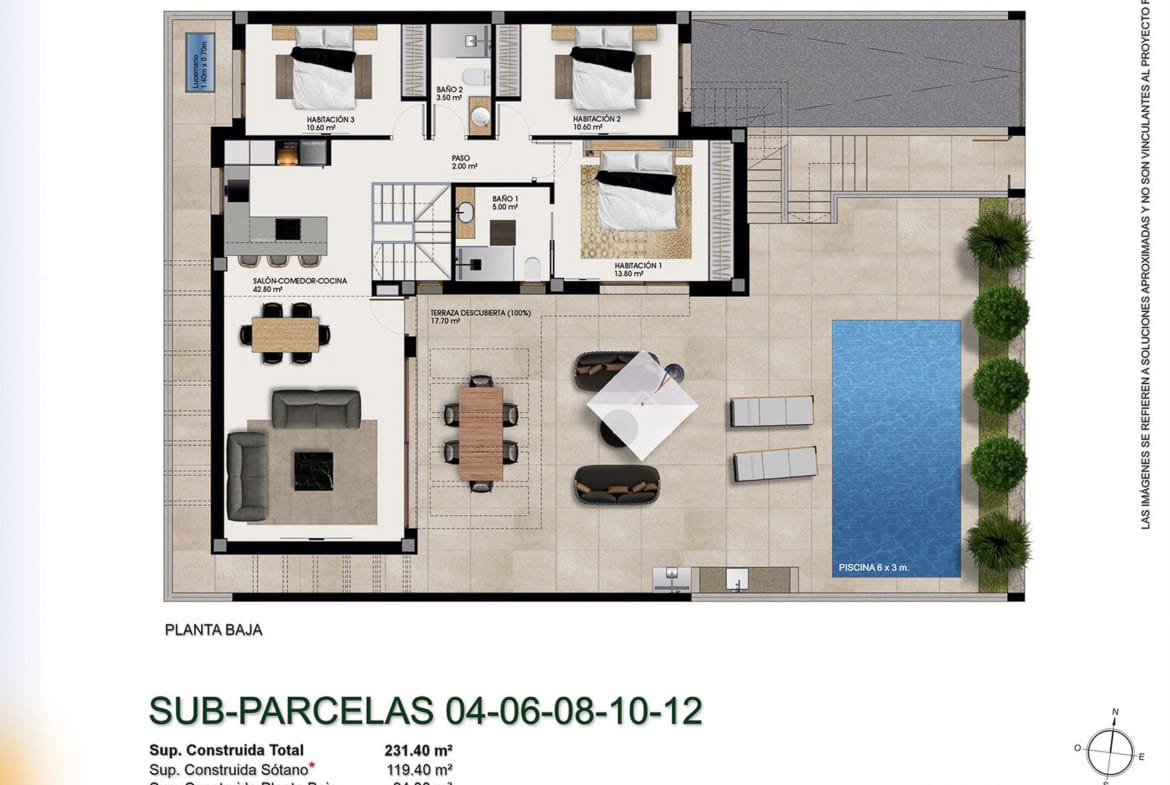 New Build Villas with Private Pools and Basements for sale in Ciudad Quesada, Alicante