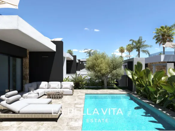 Furnished New Build Villas with Private pools for sale in Ciudad Quesada, Alicante